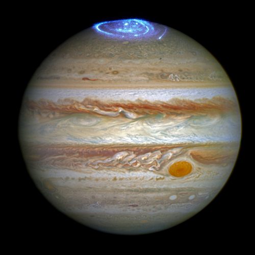 Hubble Captures Vivid Auroras in Jupiter's Atmosphere